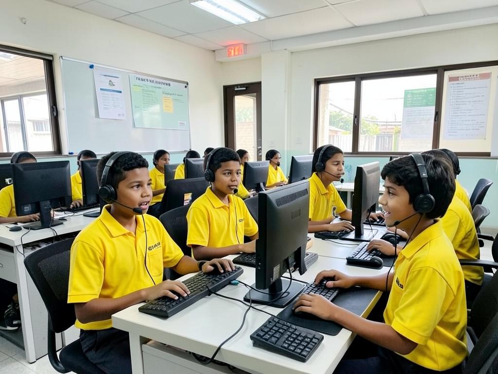 Smart Language Lab at The Zion Public School